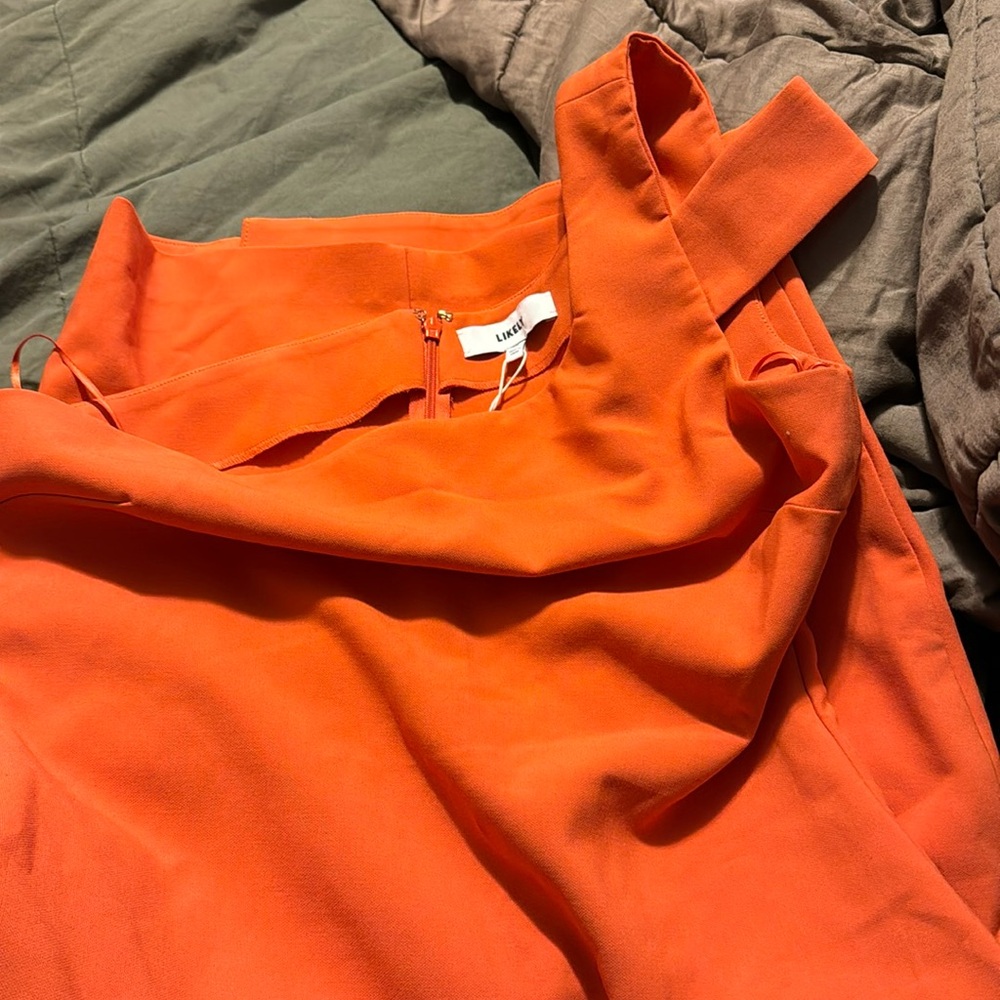 LIKELY Packard Dress in Orange